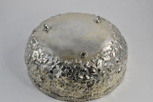 Load image into Gallery viewer, Sterling Silver Galmer Ltd Repousse Floral Serving Bowl