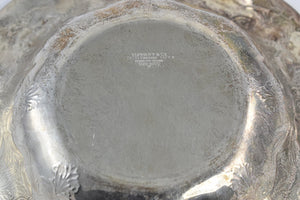 Sterling Silver Tiffany & Co S S D Monogram Ornate Bread Bowl