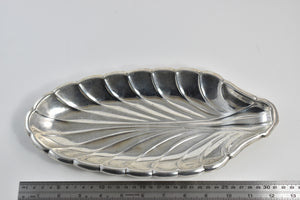 Sterling Silver Cartier American Silver Oblong Leaf Form Dish