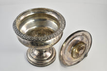 Load image into Gallery viewer, Sterling Silver Bailey &amp; Kitchen Ornate Leaf Lidded Bowl