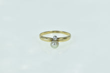 Load image into Gallery viewer, 14K Victorian Pearl Ornate Diamond Accent Ring Yellow Gold
