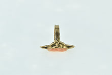 Load image into Gallery viewer, 14K Art Nouveau Carved Coral Ornate Cameo Ring Yellow Gold
