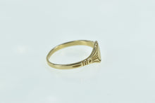 Load image into Gallery viewer, 14K Vintage Oval Monogram D Initial Signet Ring Yellow Gold