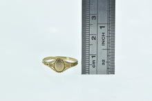 Load image into Gallery viewer, 14K Vintage Oval Monogram D Initial Signet Ring Yellow Gold