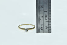 Load image into Gallery viewer, 14K 1940&#39;s Diamond Solitaire Simple Promise Ring Yellow Gold