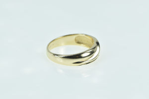 14K Vintage Diamond Artcarved Wedding Band Ring Yellow Gold
