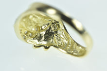 Load image into Gallery viewer, 14K Vintage Diamond Encrusted Curved Band Ring Yellow Gold