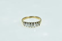 Load image into Gallery viewer, 14K Marquise Diamond Seven Stone Wedding Ring Yellow Gold