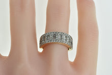 Load image into Gallery viewer, 10K 1.00 Ctw Squared Baguette Diamond Wedding Ring Yellow Gold