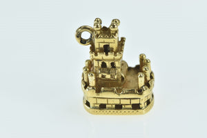 14K Torre de Belem Portugal Landmark Souvenir Charm/Pendant Yellow Gold