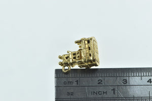 14K Torre de Belem Portugal Landmark Souvenir Charm/Pendant Yellow Gold