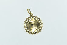 Load image into Gallery viewer, 18K Queen Nefertiti Scalloped Egyptian Queen Charm/Pendant Yellow Gold