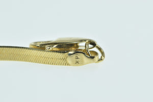 14K 2.5mm Vintage Classic Herringbone Chain Bracelet 7" Yellow Gold