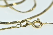Load image into Gallery viewer, 14K 1.3mm Herringbone Vintage Italian Chain Necklace 20.25&quot; Yellow Gold