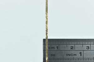 14K 1.3mm Herringbone Vintage Italian Chain Necklace 20.25" Yellow Gold