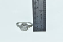 Load image into Gallery viewer, 10K Diamond Cluster Halo Diamond Engagement Ring White Gold