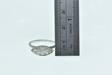 Load image into Gallery viewer, 14K Art Deco Diamond Marquise Vintage Cluster Ring White Gold