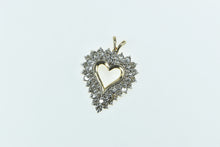 Load image into Gallery viewer, 10K 1.00 Ctw Diamond Encrusted Heart Love Pendant Yellow Gold