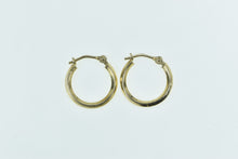 Load image into Gallery viewer, 14K 14mm Vintage Classic Simple Fashion Hoop Earrings Yellow Gold