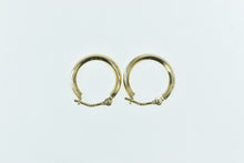 Load image into Gallery viewer, 14K 14mm Vintage Classic Simple Fashion Hoop Earrings Yellow Gold
