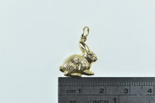 Load image into Gallery viewer, 9K Puffy Bunny Rabbit Hare Cute Animal Charm/Pendant Yellow Gold