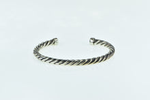 Load image into Gallery viewer, Sterling Silver David Yurman Cable Cuff Onyx Men&#39;s Bracelet 8&quot;