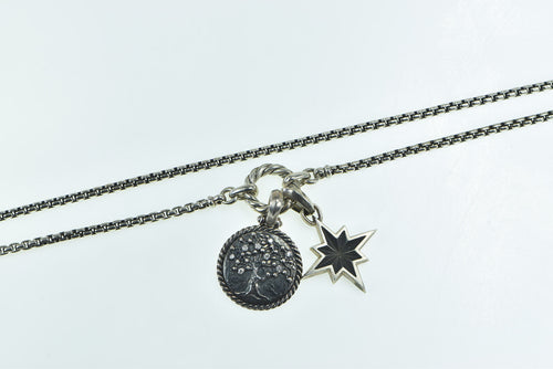 Sterling Silver David Yurman Maritime Star Tree of Life Necklace 35
