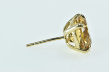 Load image into Gallery viewer, 14K Citrine Round Solitaire Single Vintage Stud Earring Yellow Gold