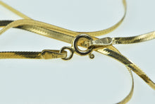 Load image into Gallery viewer, 14K 1.7mm Herringbone Vintage Flat Chain Necklace 20&quot; Yellow Gold