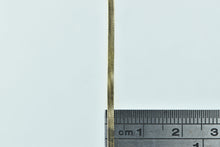 Load image into Gallery viewer, 14K 1.7mm Herringbone Vintage Flat Chain Necklace 20&quot; Yellow Gold