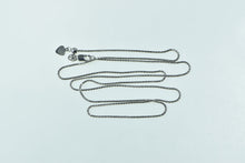 Load image into Gallery viewer, 14K 0.9mm Wheat Woven Palma Link Chain Necklace 21.75&quot; White Gold