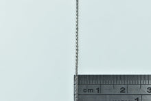 Load image into Gallery viewer, 14K 0.9mm Wheat Woven Palma Link Chain Necklace 21.75&quot; White Gold