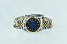 Load image into Gallery viewer, Rolex Datejust 36mm 16233 Blue Vignette Diamond Dial Men&#39;s TT Watch