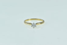 Load image into Gallery viewer, 14K 0.27 Ct Diamond Solitaire Engagement Ring Yellow Gold