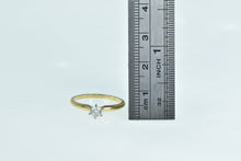 Load image into Gallery viewer, 14K 0.27 Ct Diamond Solitaire Engagement Ring Yellow Gold