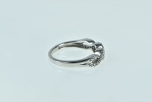 Load image into Gallery viewer, 14K Diamond Braid Twist Wedding Band Ring White Gold