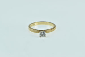 14K 0.27 Ct Diamond Solitaire Classic Engagement Ring Yellow Gold