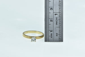 14K 0.27 Ct Diamond Solitaire Classic Engagement Ring Yellow Gold