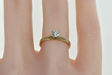 Load image into Gallery viewer, 14K 0.27 Ct Diamond Solitaire Classic Engagement Ring Yellow Gold