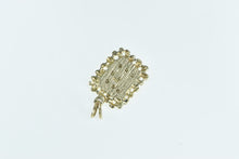 Load image into Gallery viewer, 14K Diamond E Letter Monogram Textured Nugget Pendant Yellow Gold