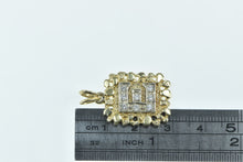 Load image into Gallery viewer, 14K Diamond E Letter Monogram Textured Nugget Pendant Yellow Gold