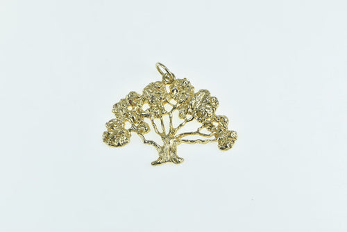 14K Tree of Life Symbol Nature Detailed Charm/Pendant Yellow Gold