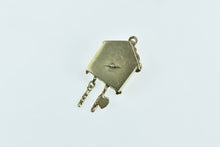 Load image into Gallery viewer, 14K 3D Articulated German Cuckoo Clock Charm/Pendant Yellow Gold