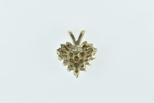 Load image into Gallery viewer, 14K Baguette Diamond Heart Love Symbol Pendant Yellow Gold
