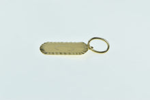 Load image into Gallery viewer, 14K C Letter Monogram Initial Dog Tag Pendant Yellow Gold