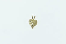 Load image into Gallery viewer, 10K Diamond Cut Heart Love Symbol Romantic Charm/Pendant Yellow Gold