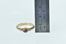 Load image into Gallery viewer, 10K Oval Garnet Vintage Diamond Accent Ring Yellow Gold