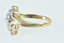 Load image into Gallery viewer, 10K Diamond Classic Vintage Bypass Cluster Ring Yellow Gold
