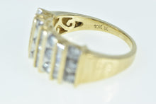 Load image into Gallery viewer, 10K 1.32 Ctw Diamond Channel Striped Band Ring Yellow Gold
