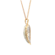 Load image into Gallery viewer, 10K 2.06 Ctw Baguette Diamond Encrusted Heart Pendant Yellow Gold